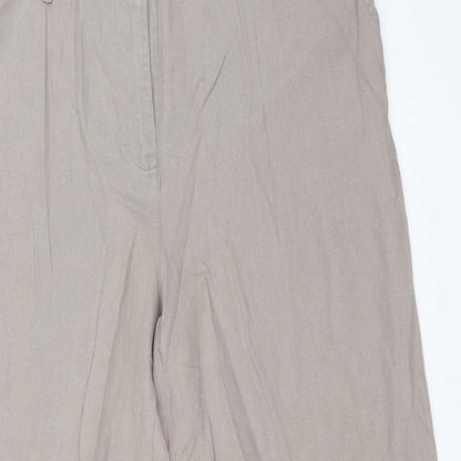 Mia Moda Womens Beige   Trousers  Size 18 L30 in