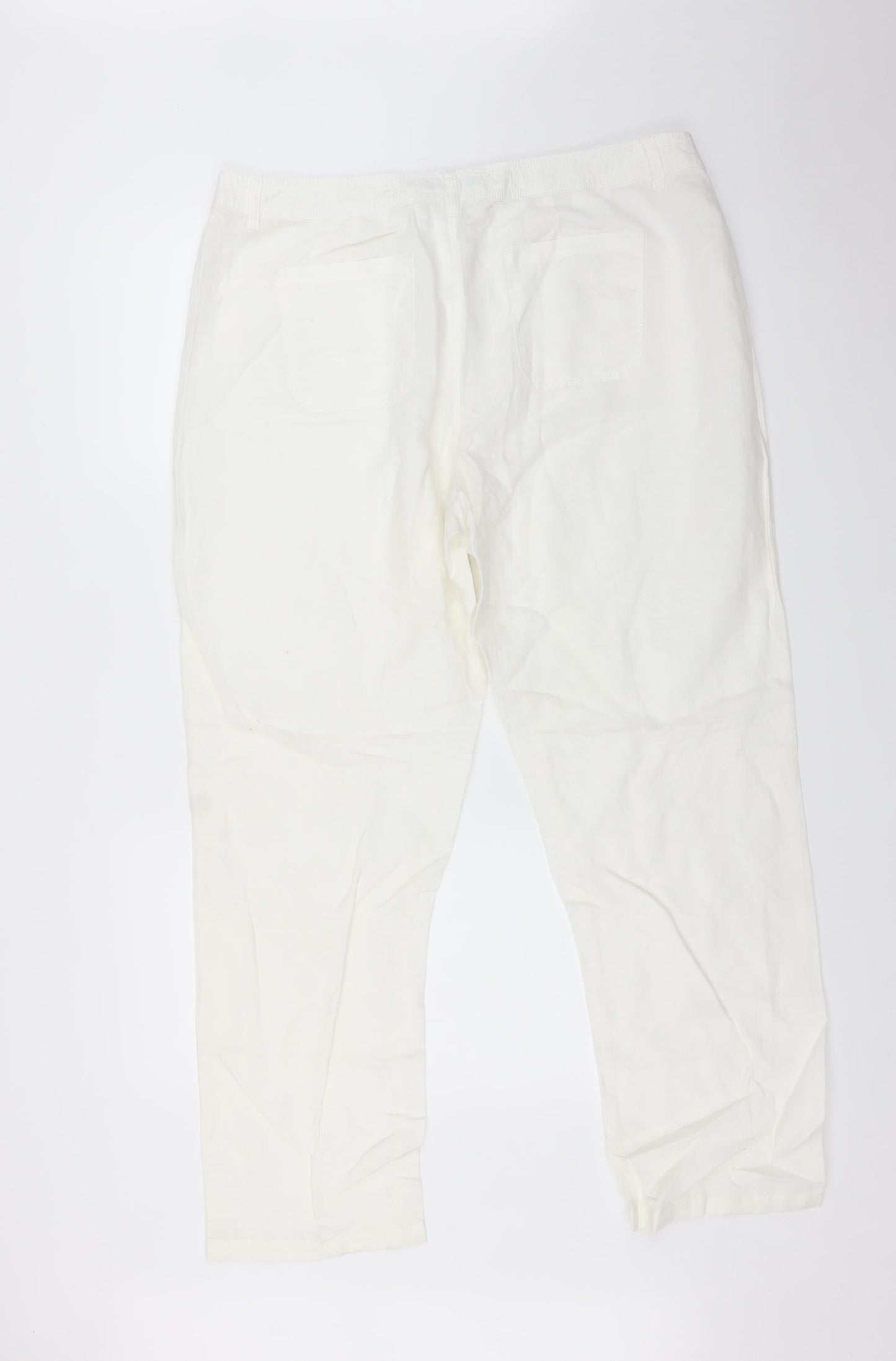 Charles Vogele Womens White   Trousers  Size 48 L28 in