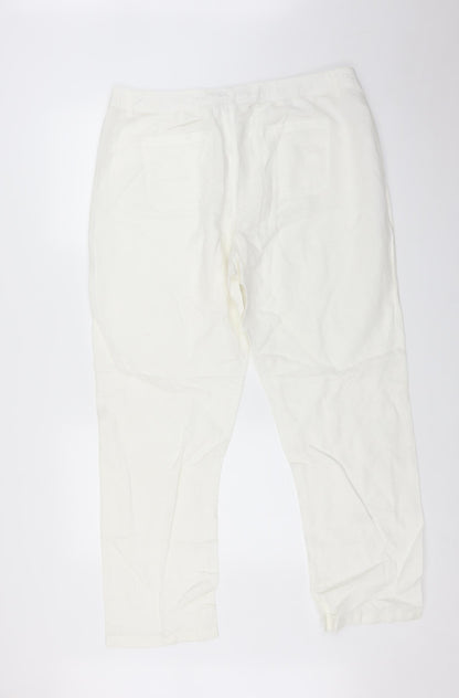 Charles Vogele Womens White   Trousers  Size 48 L28 in
