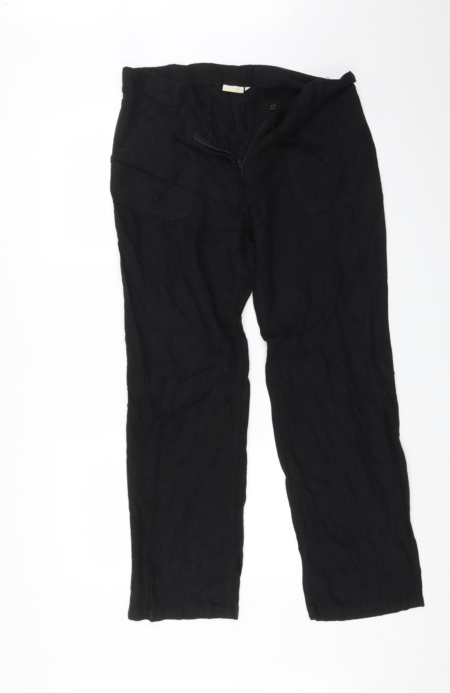 Avenue Womens Black   Trousers  Size M L28 in