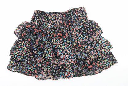 New Look Womens Multicoloured Floral  A-Line Skirt Size 8
