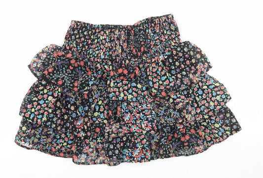 New Look Womens Multicoloured Floral  A-Line Skirt Size 8