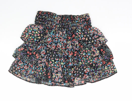 New Look Womens Multicoloured Floral  A-Line Skirt Size 8