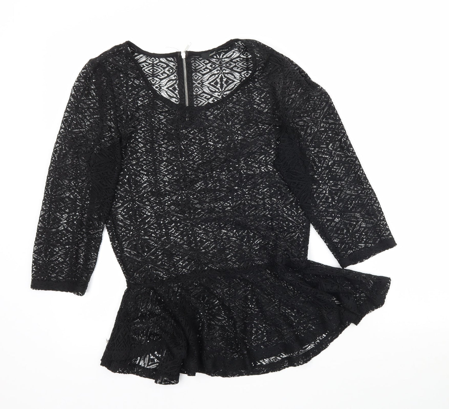 Womens UK Size 6 NEXT Black Basic Blouse
