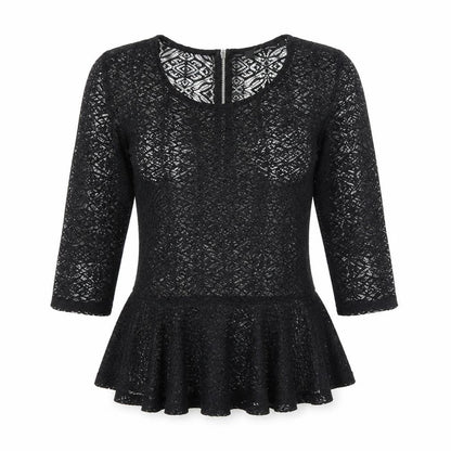 Womens UK Size 6 NEXT Black Basic Blouse