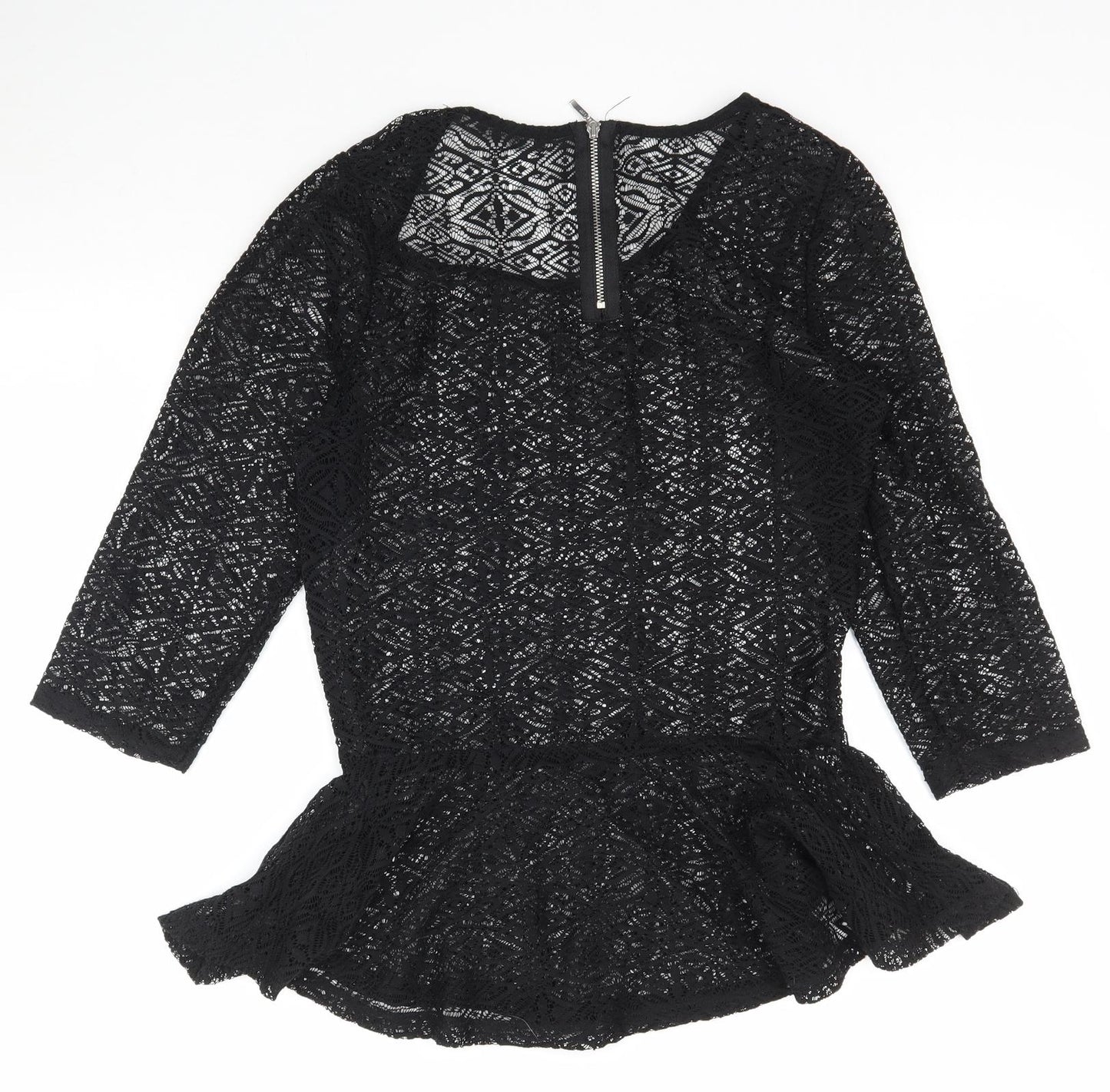 Womens UK Size 6 NEXT Black Basic Blouse