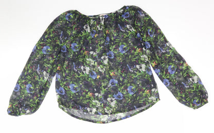 Womens UK Size 6 NEXT Multicoloured Basic Blouse