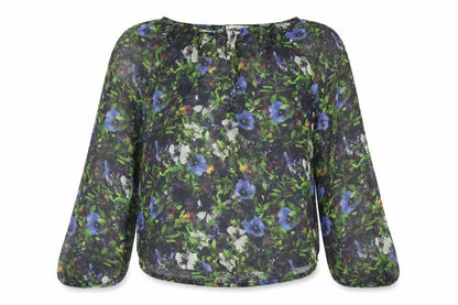 Womens UK Size 6 NEXT Multicoloured Basic Blouse