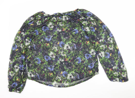 Womens UK Size 6 NEXT Multicoloured Basic Blouse