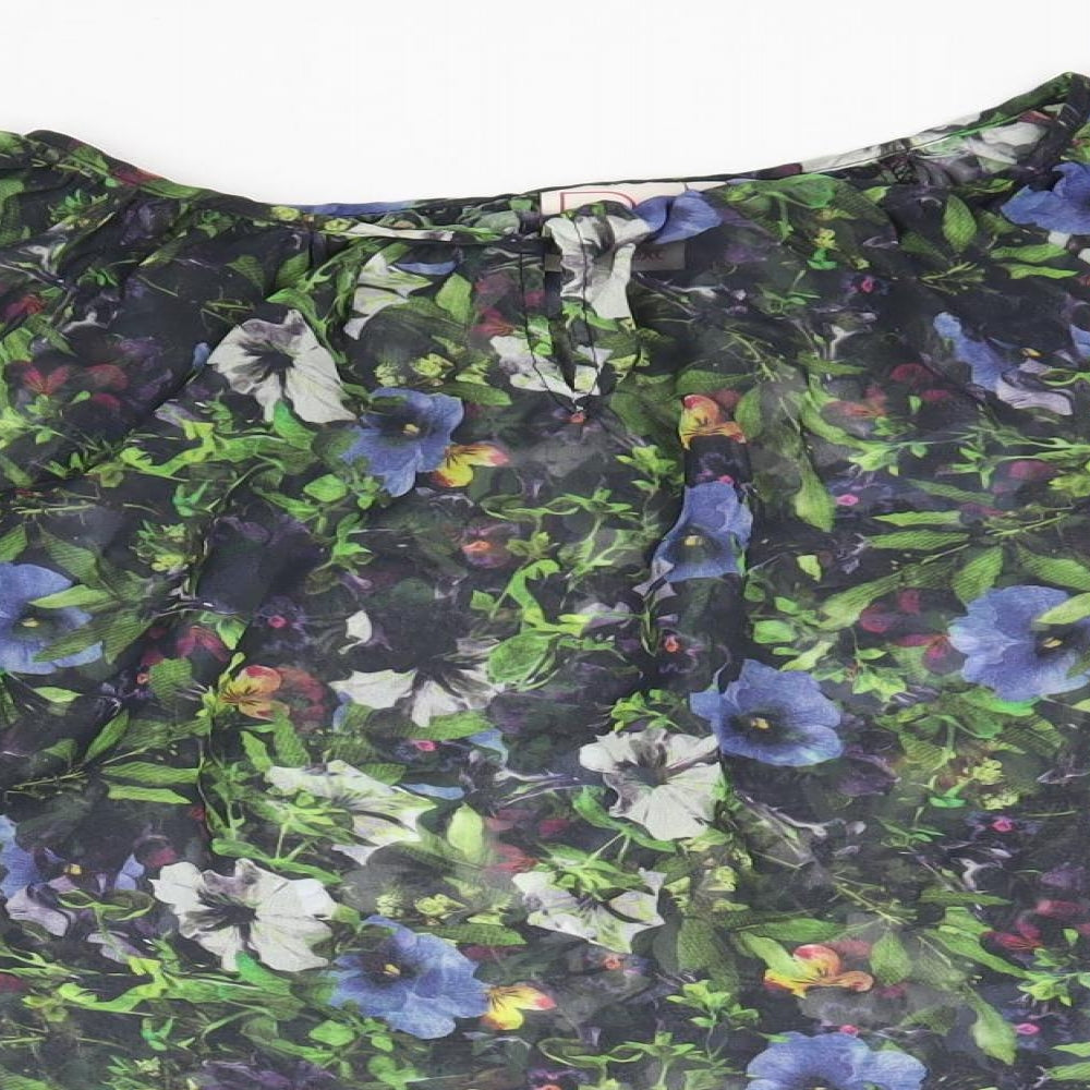 Womens UK Size 6 NEXT Multicoloured Basic Blouse