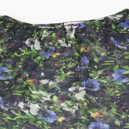 Womens UK Size 6 NEXT Multicoloured Basic Blouse