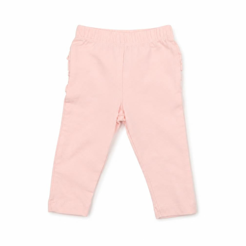 Front view of Primark girls’ pink jogger leggings, size 3-6, months