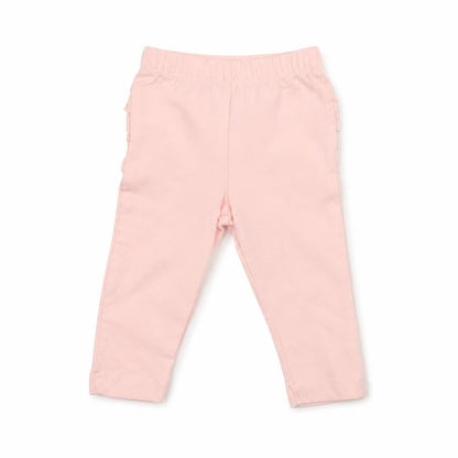 Front view of Primark girls’ pink jogger leggings, size 3-6, months