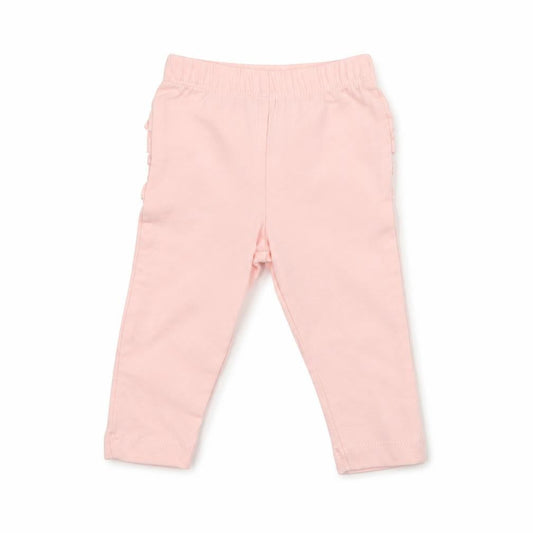 Front view of Primark girls’ pink jogger leggings, size 3-6, months