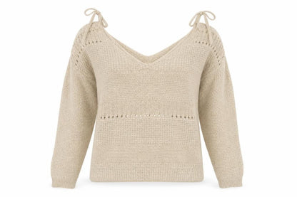 Primark Womens Beige  Knit Pullover Jumper Size S  - Wide