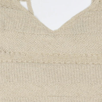 Primark Womens Beige  Knit Pullover Jumper Size S  - Wide