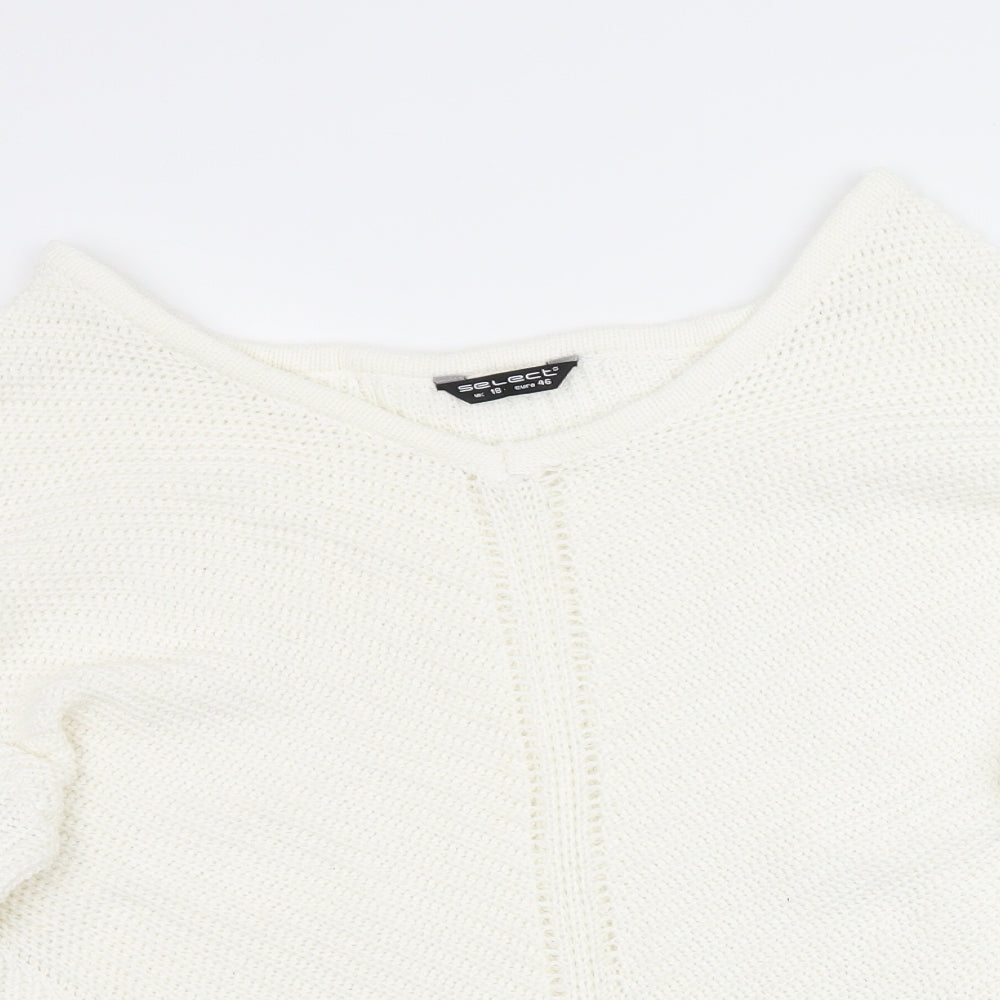 Womens UK Size 18 Select Ivory Pullover Jumper