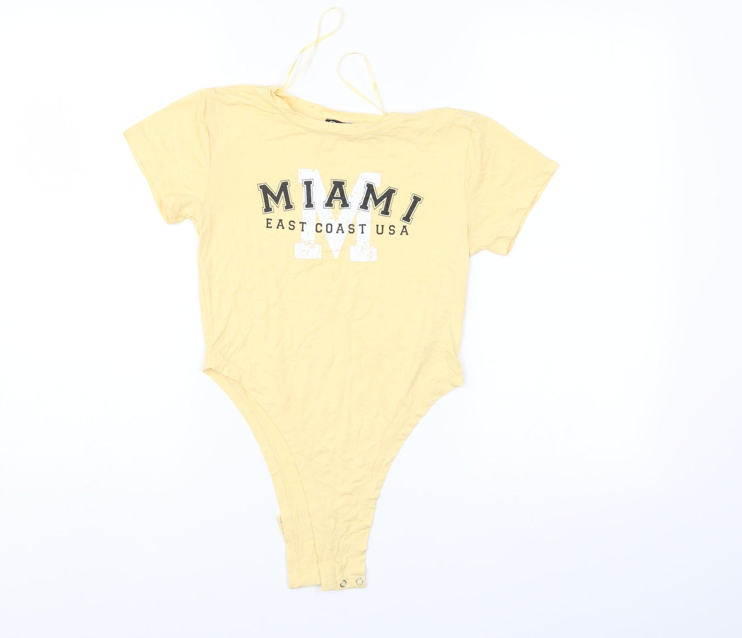 Select Womens Yellow   Bodysuit One-Piece Size S