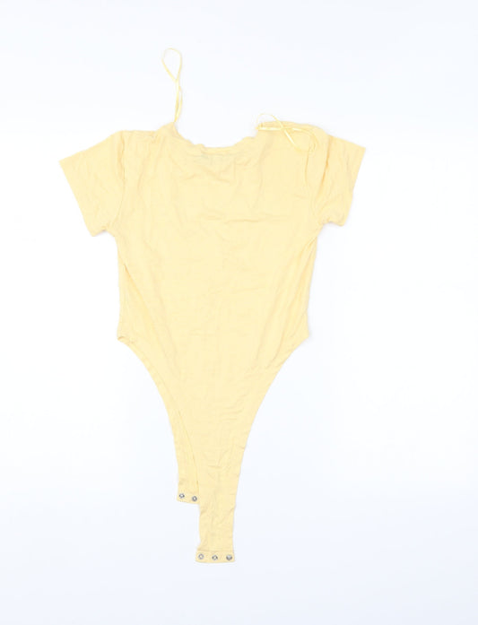 Select Womens Yellow   Bodysuit One-Piece Size S