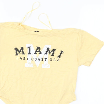 Select Womens Yellow   Bodysuit One-Piece Size S