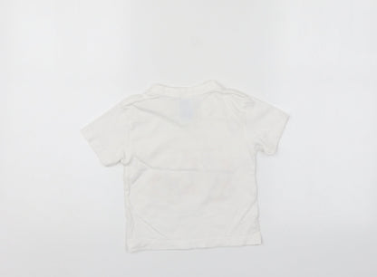 JHK Girls White   Basic T-Shirt Size 18-24 Months