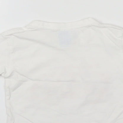 JHK Girls White   Basic T-Shirt Size 18-24 Months