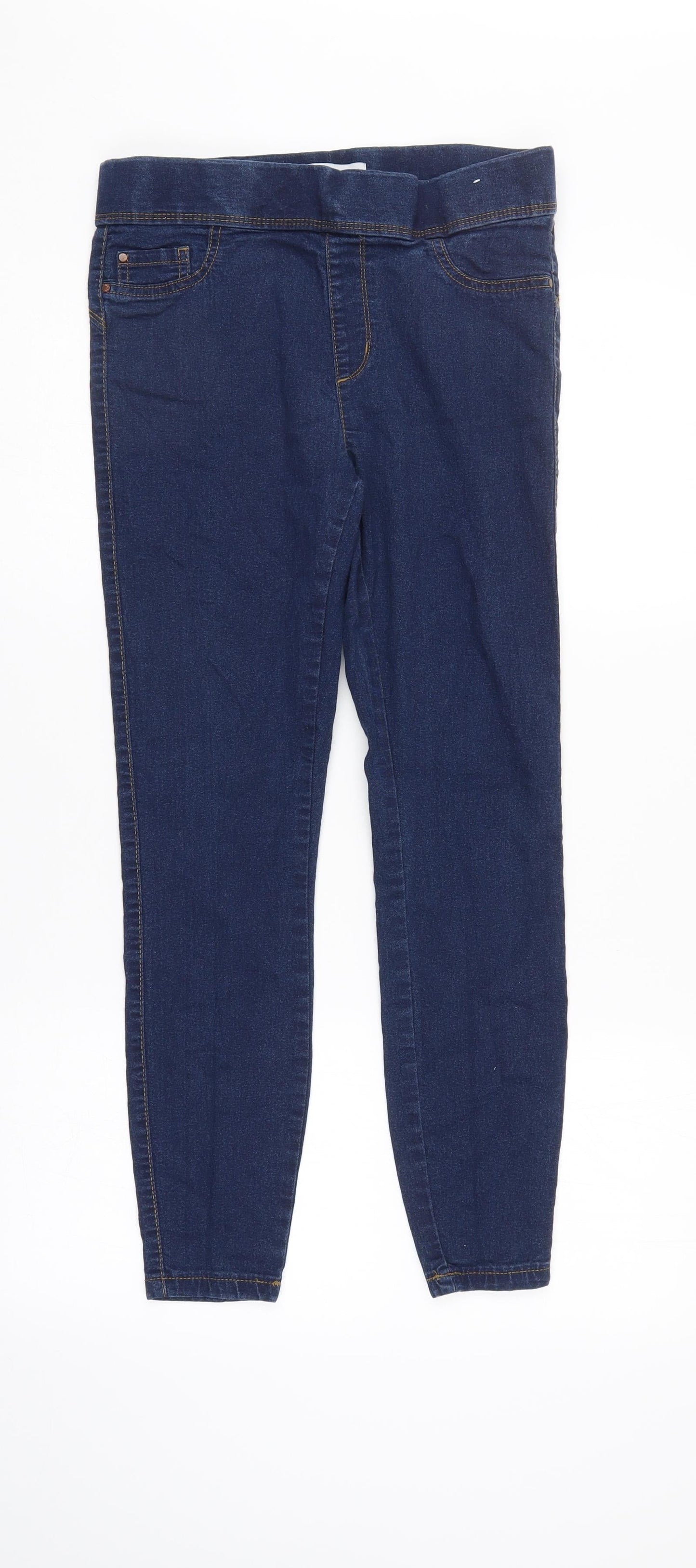 Denim & Co. Womens Blue  Denim Jegging Jeans Size 10 L26 in