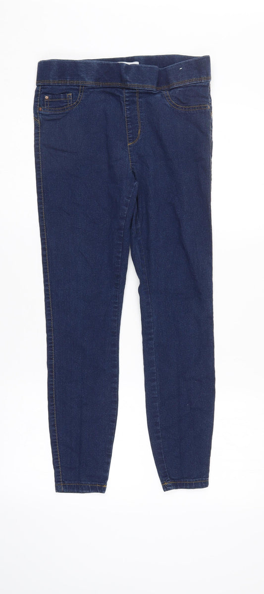 Denim & Co. Womens Blue  Denim Jegging Jeans Size 10 L26 in
