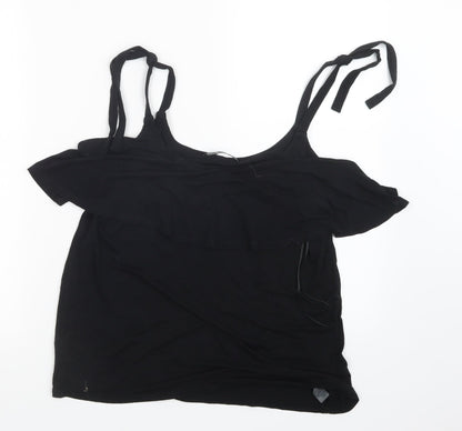 George Womens Black   Basic T-Shirt Size 10