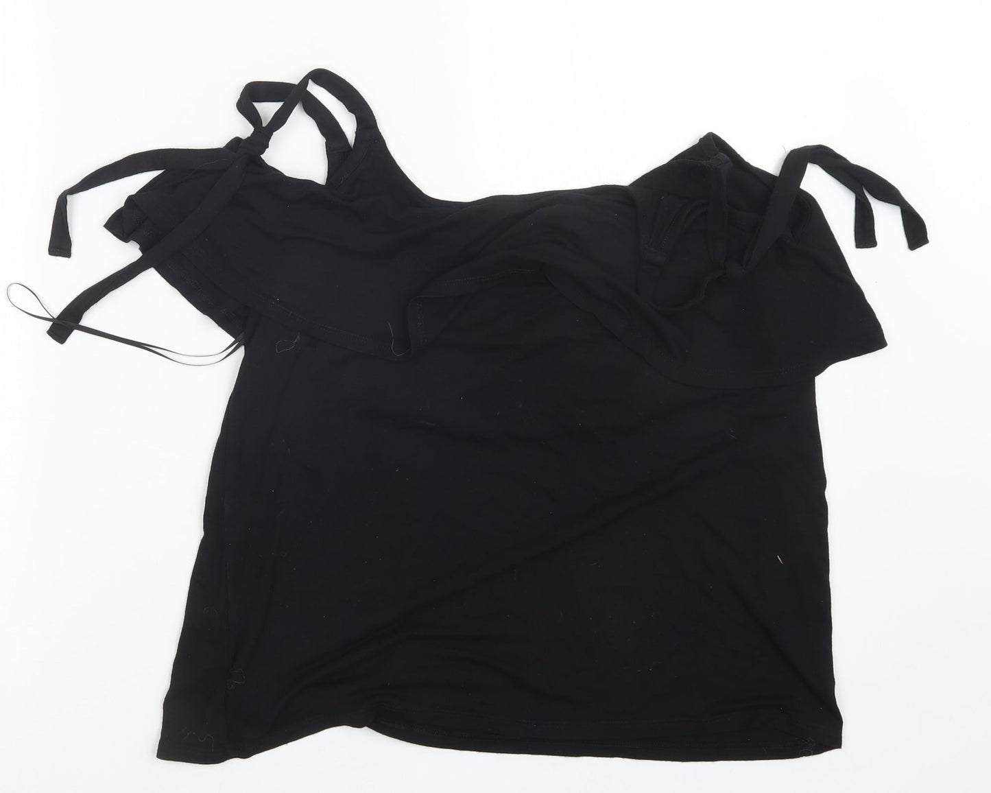 George Womens Black   Basic T-Shirt Size 10