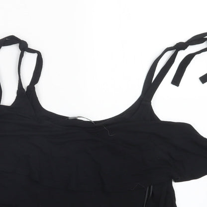 George Womens Black   Basic T-Shirt Size 10