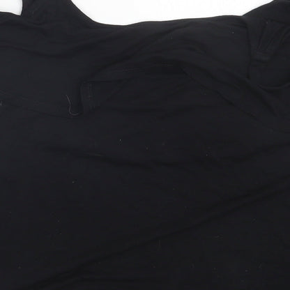 George Womens Black   Basic T-Shirt Size 10