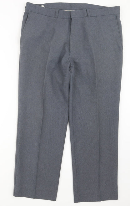 Mens UK Size 36 in Simon Taylor Regular Fit  Grey Trousers