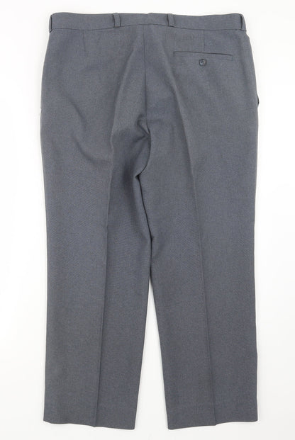 Mens UK Size 36 in Simon Taylor Regular Fit  Grey Trousers