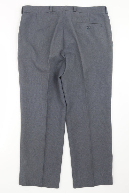 Mens UK Size 36 in Simon Taylor Regular Fit  Grey Trousers
