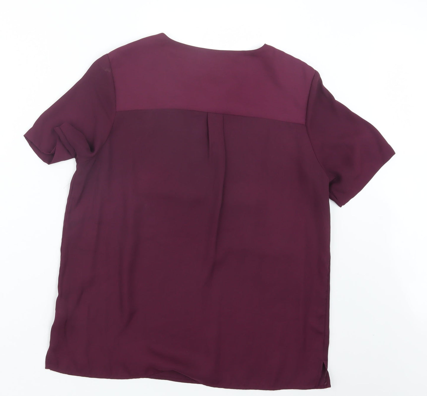 Womens UK Size 10 Marks and Spencer Purple Basic Blouse