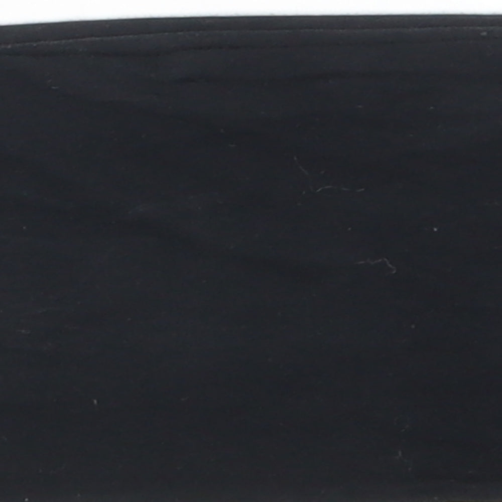 Womens UK Size 4 Topshop Black Cropped T-Shirt