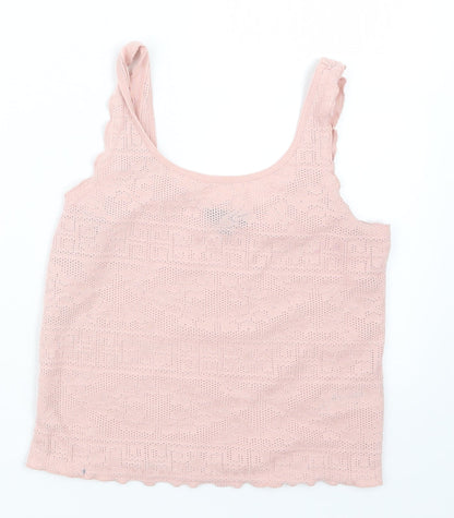 Womens UK Size 8 Topshop Pink Camisole T-Shirt