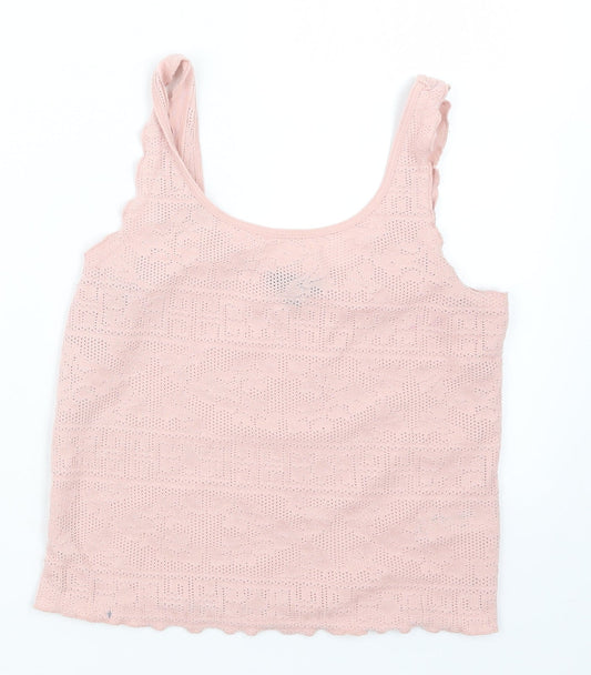 Womens UK Size 8 Topshop Pink Camisole T-Shirt