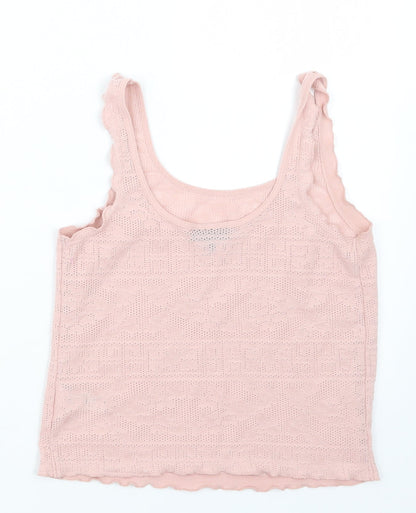 Womens UK Size 8 Topshop Pink Camisole T-Shirt