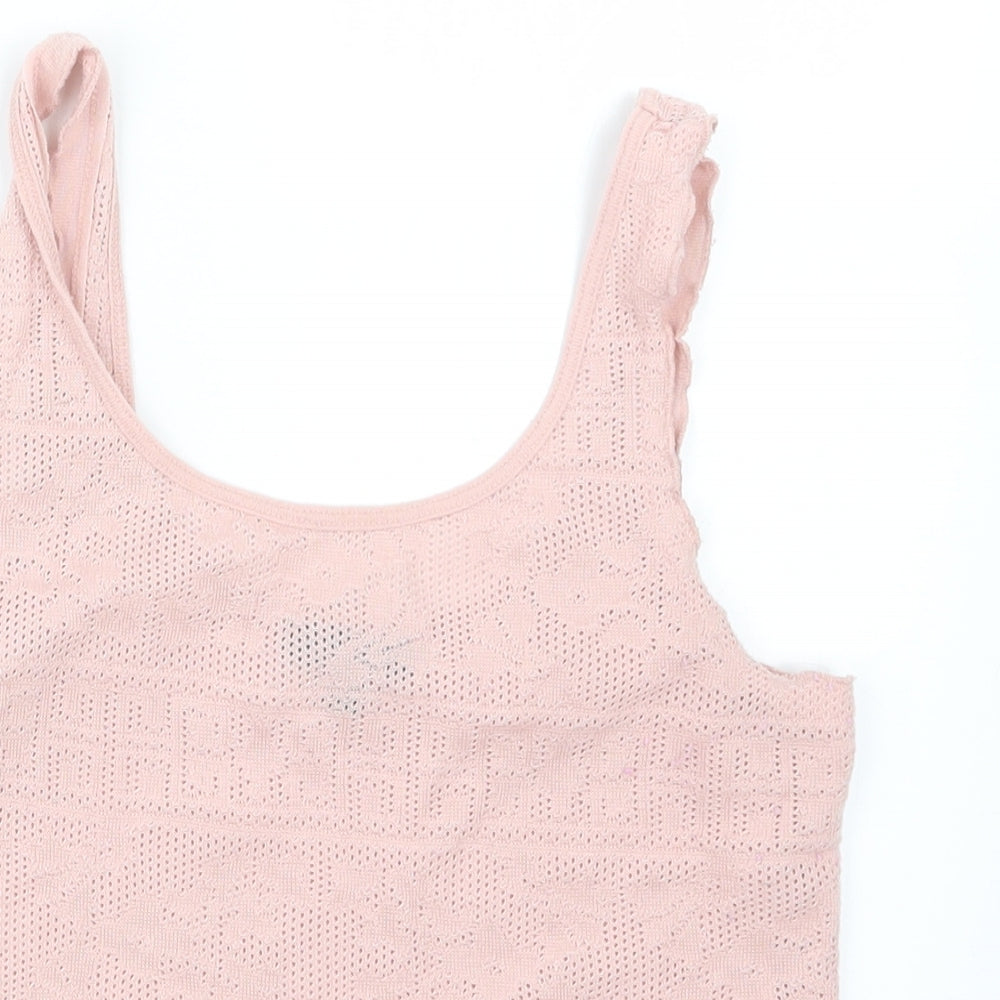 Womens UK Size 8 Topshop Pink Camisole T-Shirt