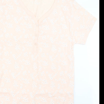 Primark Womens Pink Floral  Top Pyjama Top Size 6