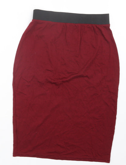 Preworn Womens Red   Straight & Pencil Skirt Size 25 in