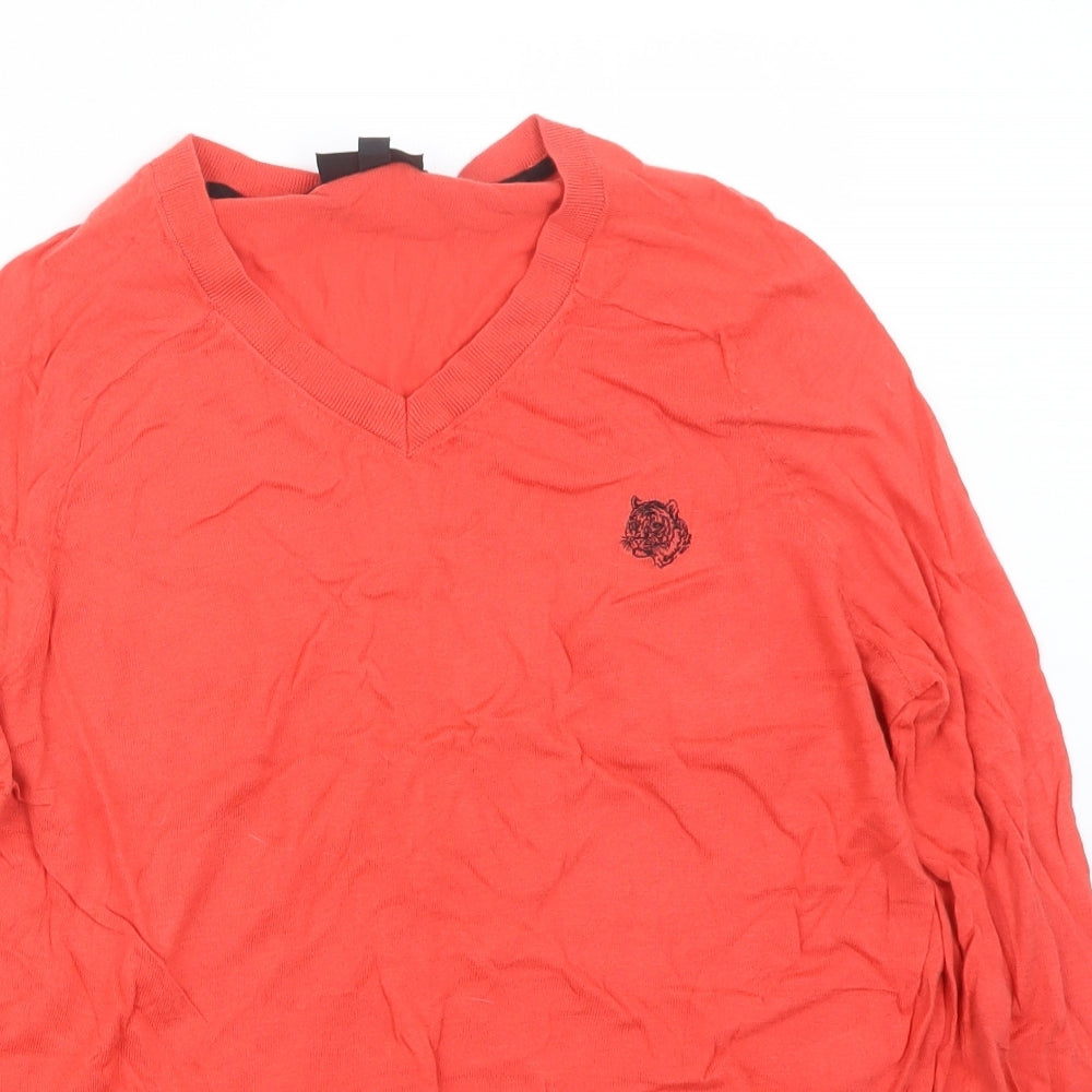 Womens UK Size 12 Topshop Red Pullover Jumper