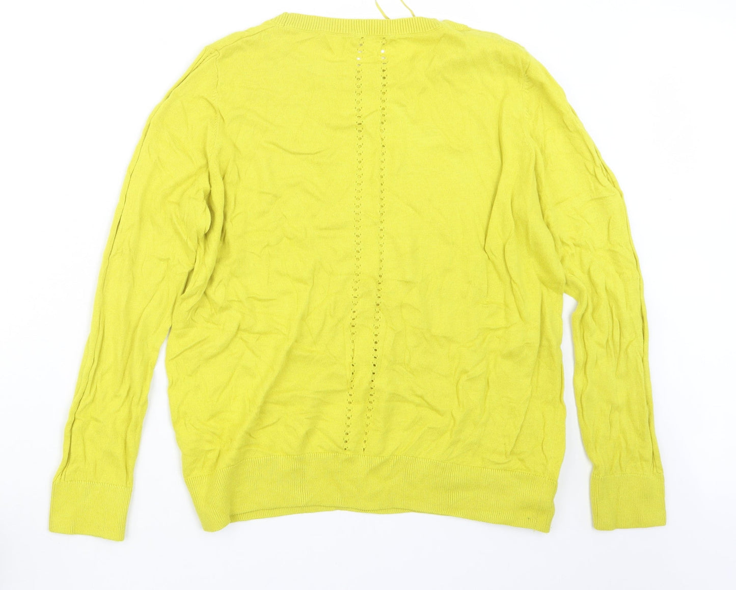 TU Womens Green  Knit Pullover Jumper Size 16