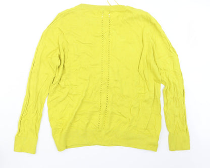 TU Womens Green  Knit Pullover Jumper Size 16