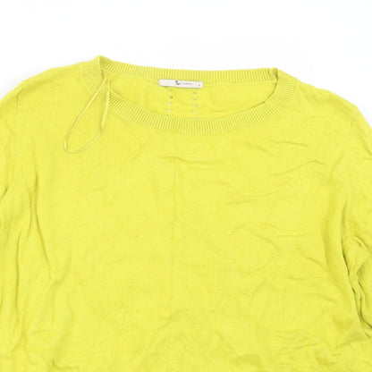 TU Womens Green  Knit Pullover Jumper Size 16