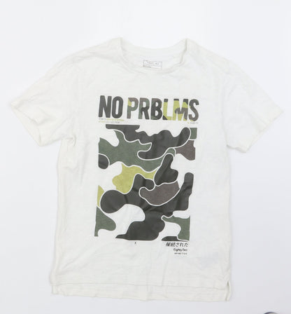 NEXT Boys White   Basic T-Shirt Size 8 Years