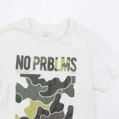 NEXT Boys White   Basic T-Shirt Size 8 Years