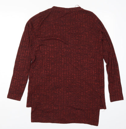 Womens UK Size M VERO MODA Red Cardigan Jumper